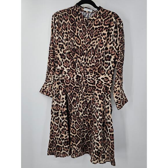 EQUIPMENT Leopard Print Adalicia Dress Womens Size 10 *NWT - Picture 1 of 7